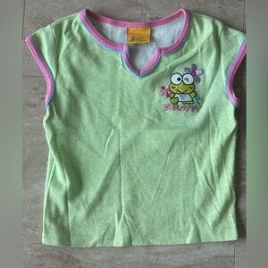 Vintage Sanrio Smile Keroppi Girls Night Shirt Sleepwear